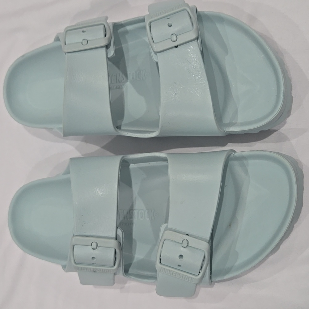 Birkenstock Arizona EVA Sandals Surf Green Size 39, Womens 8 Mens 6 - Picture 2 of 7